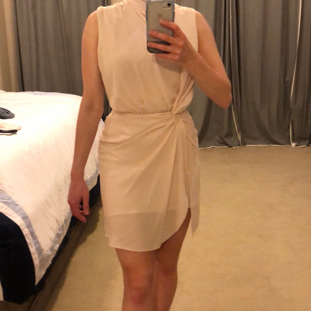 Haute Hippie open back mock neck dress